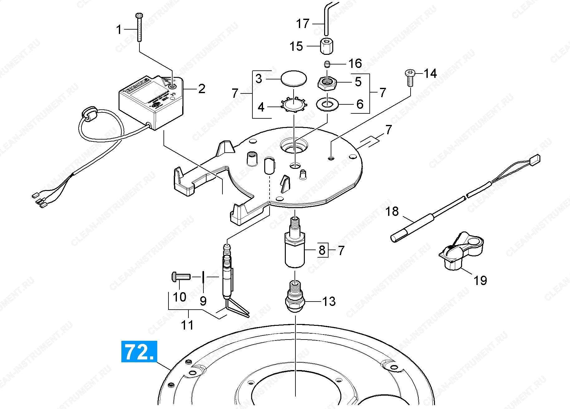 Крышка горелки | Аппарат высокого давления HDS 13/20-4 S (1.071-800.0) Karcher - цена в Москве, купить оригинальные запчасти Керхер в интернет-магазине «Премиум инструмент»