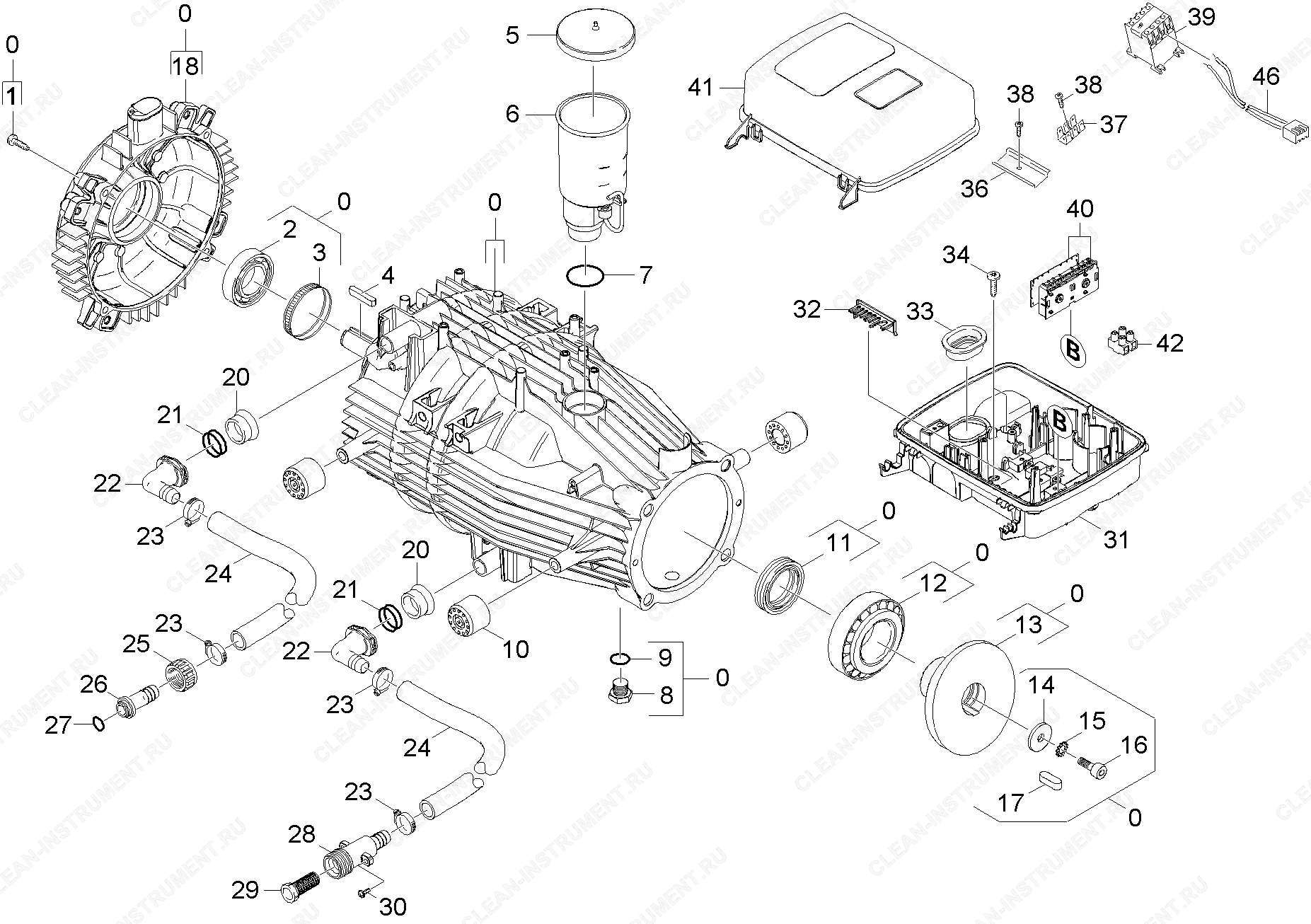 Мотор | Аппарат высокого давления HDS 13/20-4 SX (1.071-850.0) Karcher - цена в Москве, купить оригинальные запчасти Керхер в интернет-магазине «Премиум инструмент»