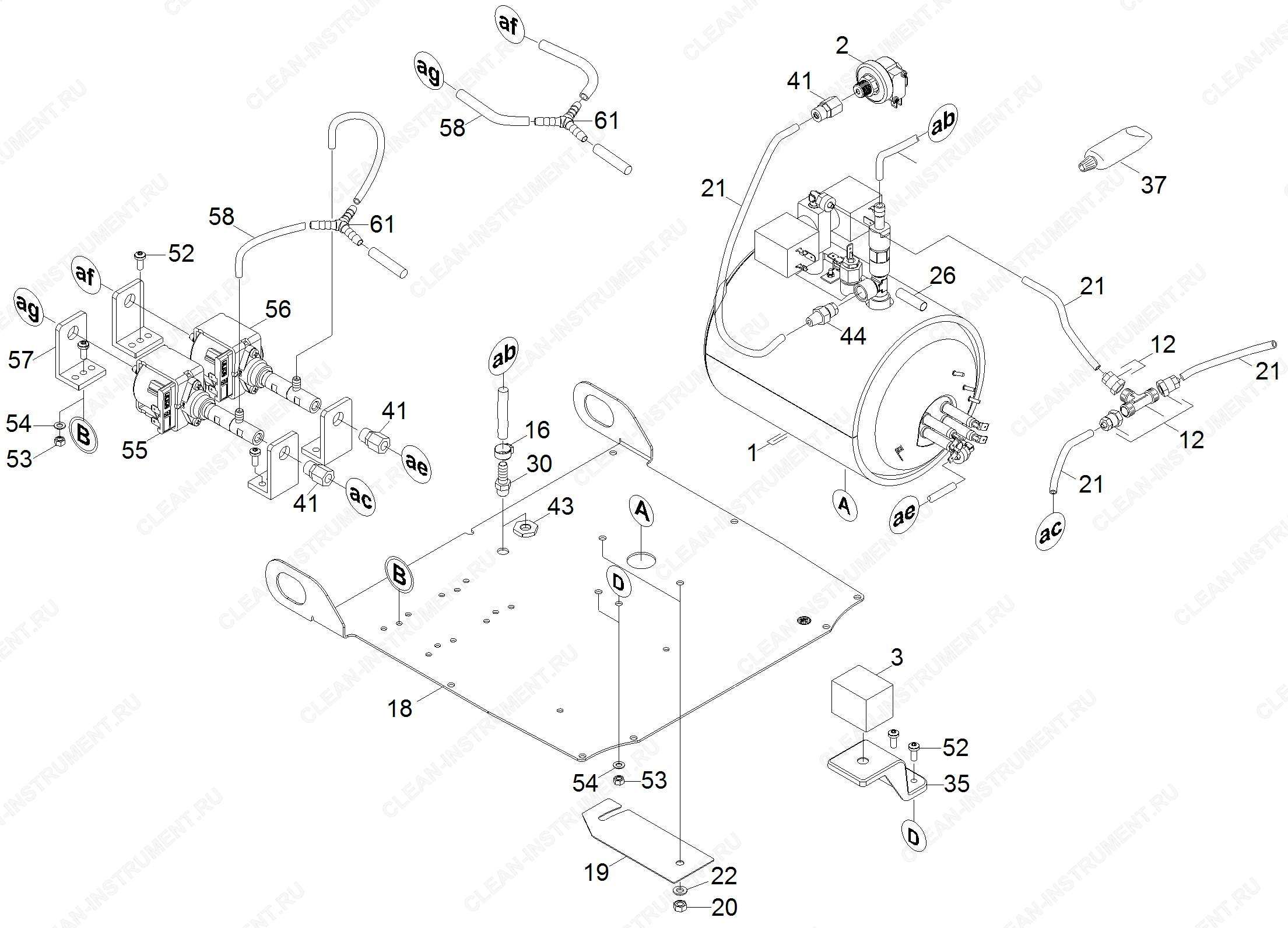 Котёл комплектный SGV 6/5 | Паропылесос SGV 6/5 (1.092-000.0) Karcher - цена в Москве, купить оригинальные запчасти Керхер в интернет-магазине «Премиум инструмент»
