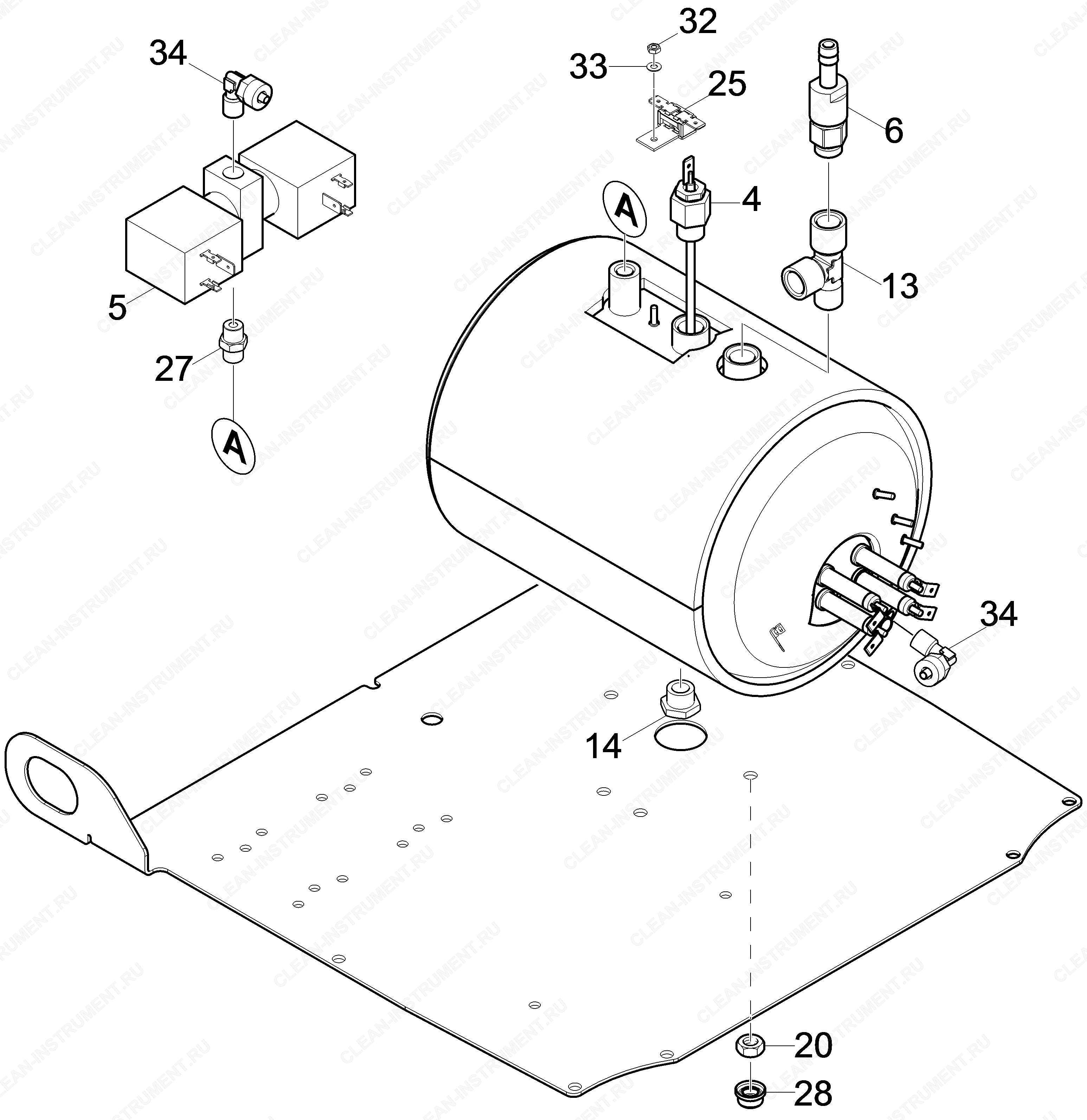 Котёл для замены SGV 6/5 (4.402-011.0) | Паропылесос SGV 6/5 (1.092-000.0) Karcher - цена в Москве, купить оригинальные запчасти Керхер в интернет-магазине «Премиум инструмент»