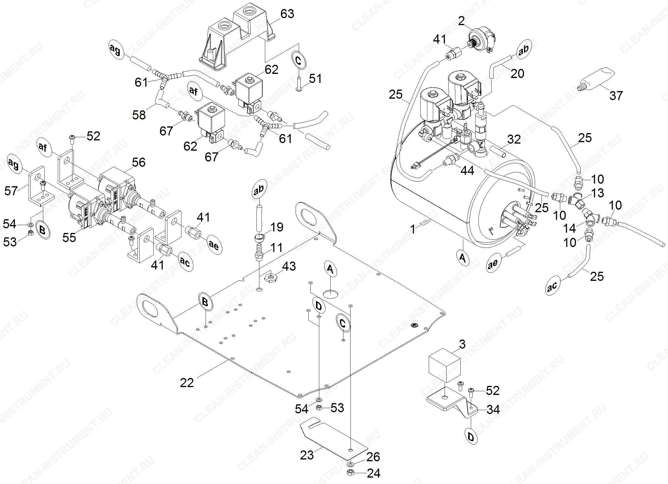 Котёл комплектный SGV 8/5 | Паропылесос SGV 8/5 (1.092-010.0) Karcher - цена в Москве, купить оригинальные запчасти Керхер в интернет-магазине «Премиум инструмент»