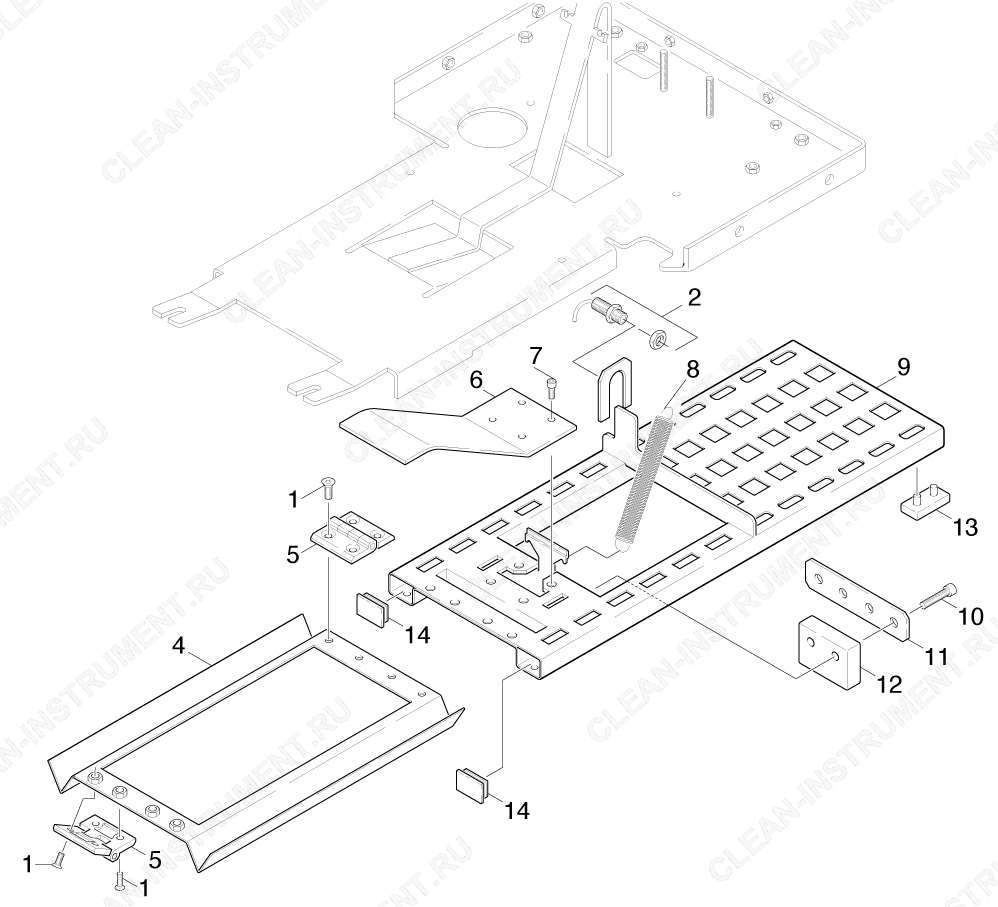 Элемент подножки | Машина для уборки лестниц и эскалаторов BR 47/35 ESC (1.310-109.0) Karcher - цена в Москве, купить оригинальные запчасти Керхер в интернет-магазине «Премиум инструмент»