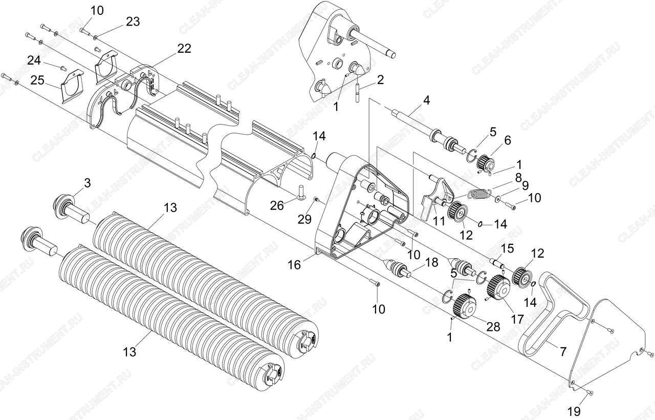 Верхняя часть насадки | Аппарат для чистки ковров BRC 45/45 C (1.008-056.0) Karcher - цена в Москве, купить оригинальные запчасти Керхер в интернет-магазине «Премиум инструмент»