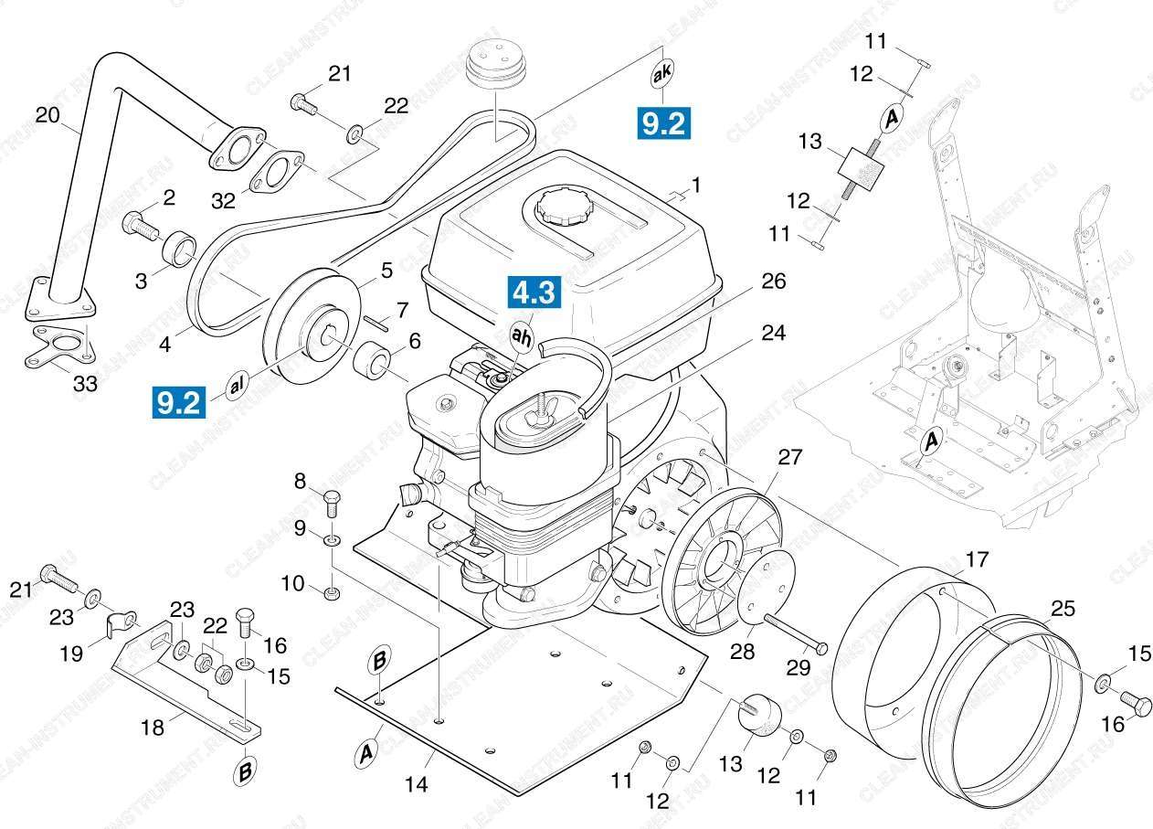 Мотор | Подметальная машина с сиденьем для водителя KMR 1250 B (1.091-105.0) Karcher - цена в Москве, купить оригинальные запчасти Керхер в интернет-магазине «Премиум инструмент»