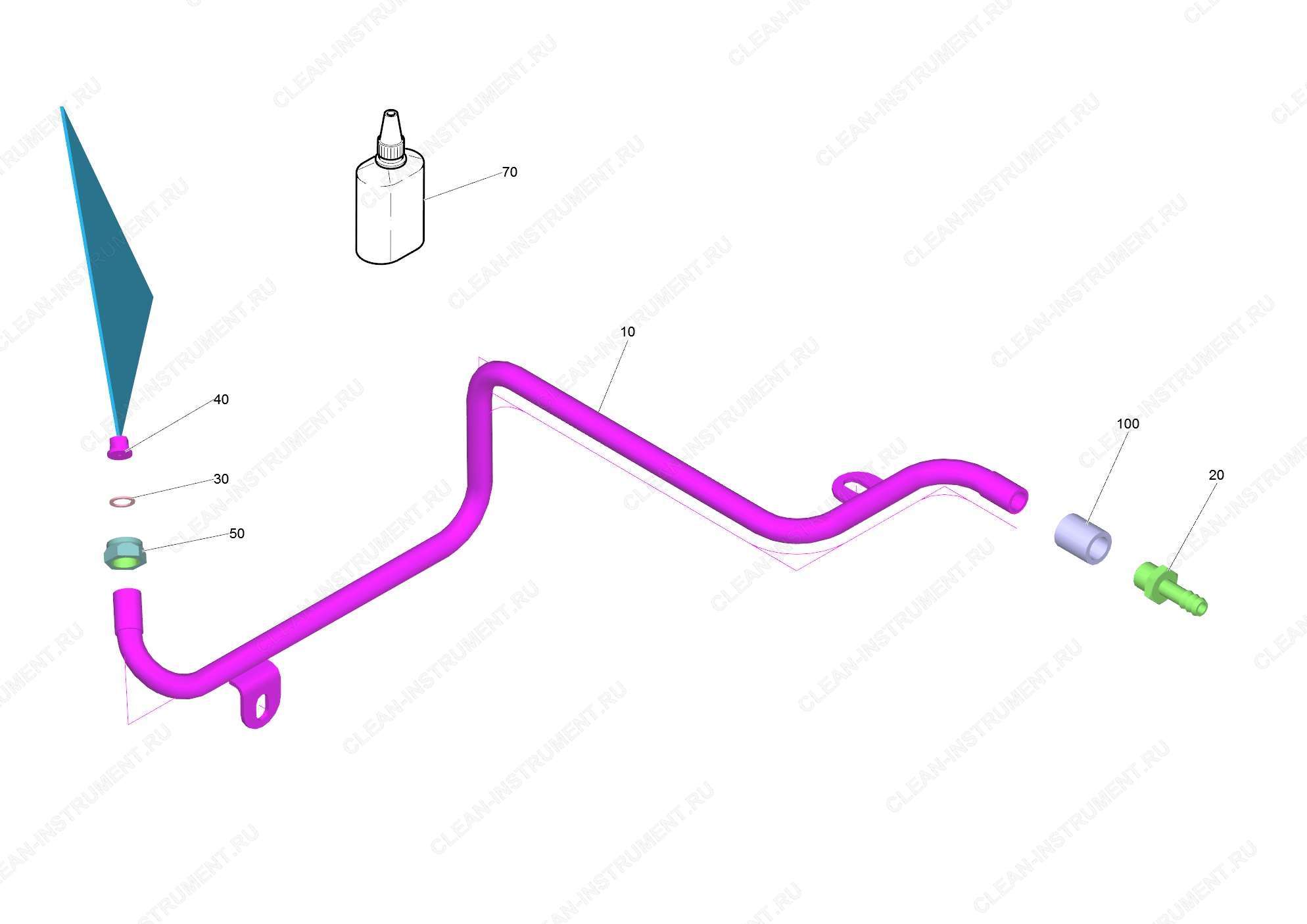 Фурменный рукав предварительное разбрызг | Портальная установка для легковых автомобилей CB 5 (1.534-045.0) Karcher - цена в Москве, купить оригинальные запчасти Керхер в интернет-магазине «Премиум инструмент»