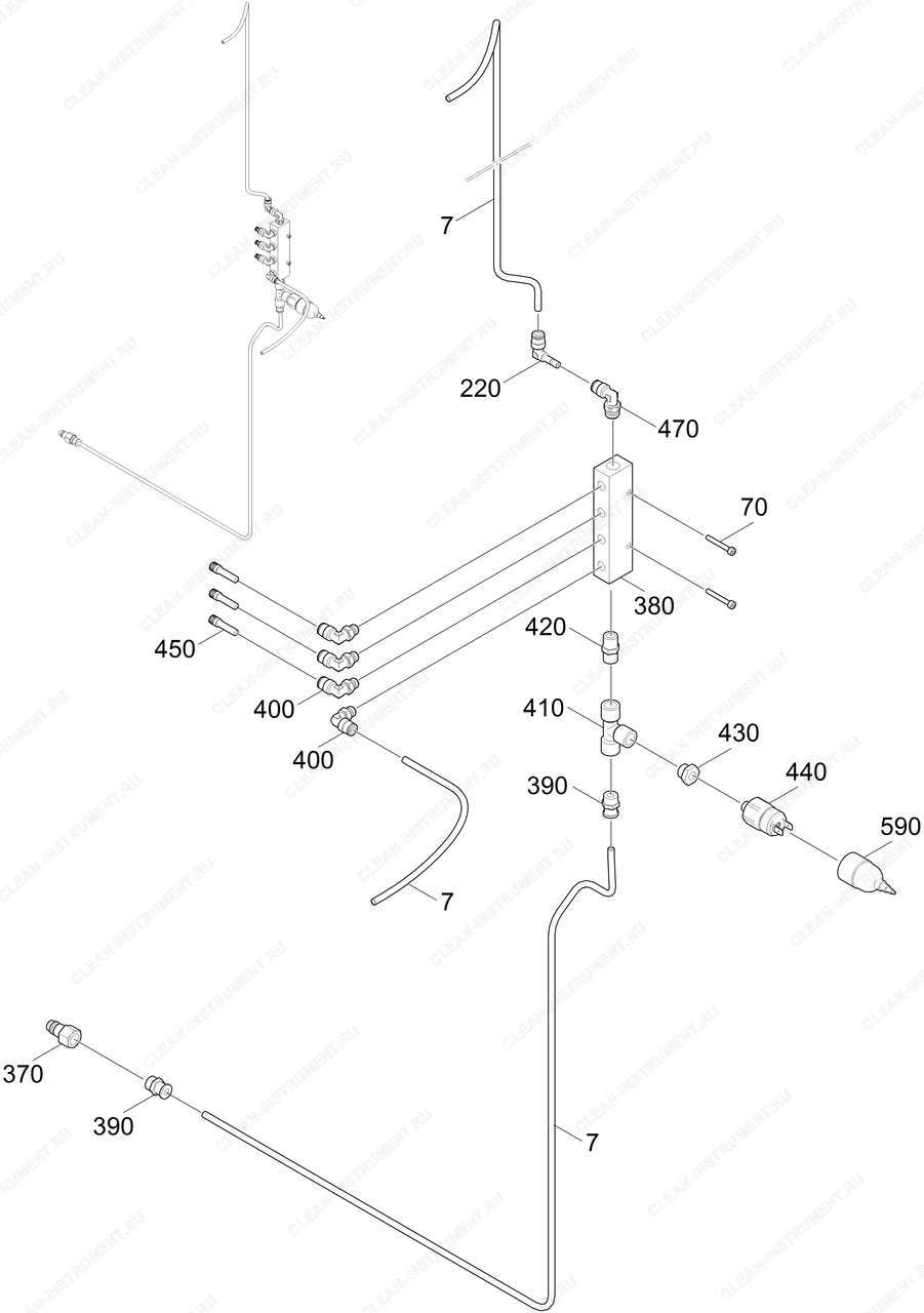 Водораспределитель SB MU 6/3 (2.642-950.7) | Мойка самообслуживания SB-M Skid (установка в тех. помещении) Решение для 2-8 постов (1.070-002.0) Karcher - цена в Москве, купить оригинальные запчасти Керхер в интернет-магазине «Премиум инструмент»