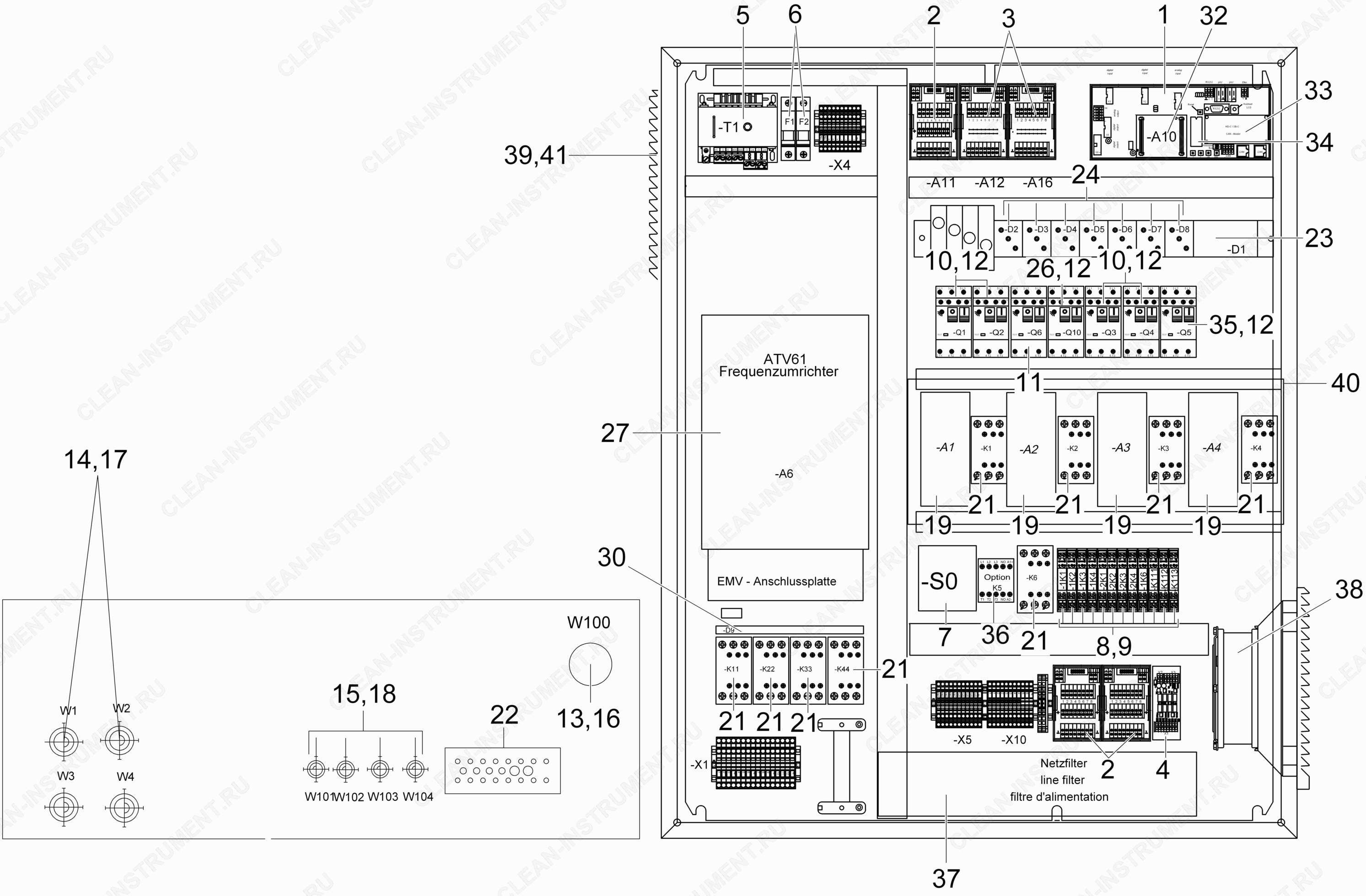 Электроприборный шкаф | Стационарный аппарат высокого давления HDC advanced (Без подогрева) (1.509-502.2) Karcher - цена в Москве, купить оригинальные запчасти Керхер в интернет-магазине «Премиум инструмент»