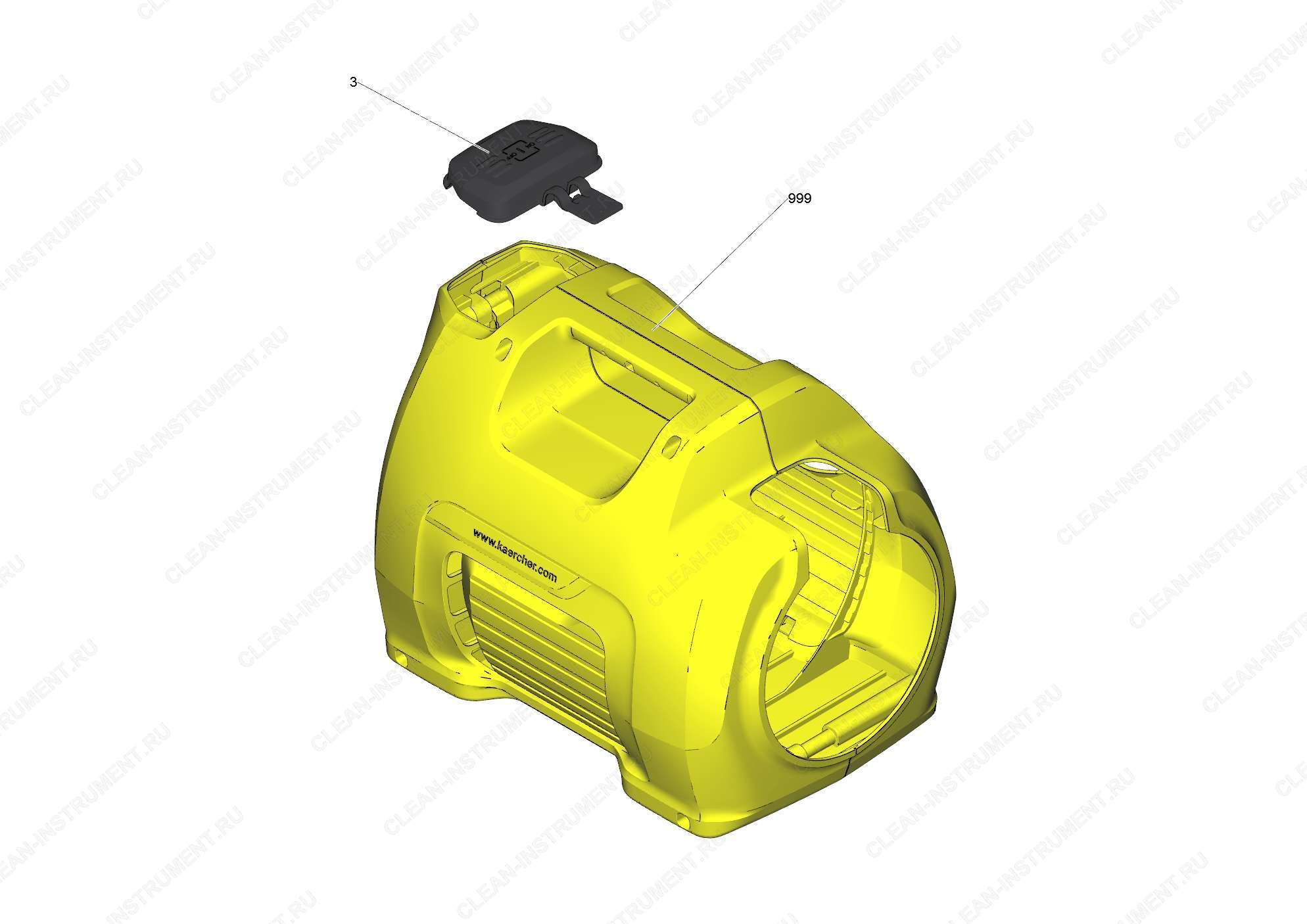 Корпус комплектный BP 4 G | Напорный насос BP 4 Garden Set (1.645-352.0) Karcher - цена в Москве, купить оригинальные запчасти Керхер в интернет-магазине «Премиум инструмент»
