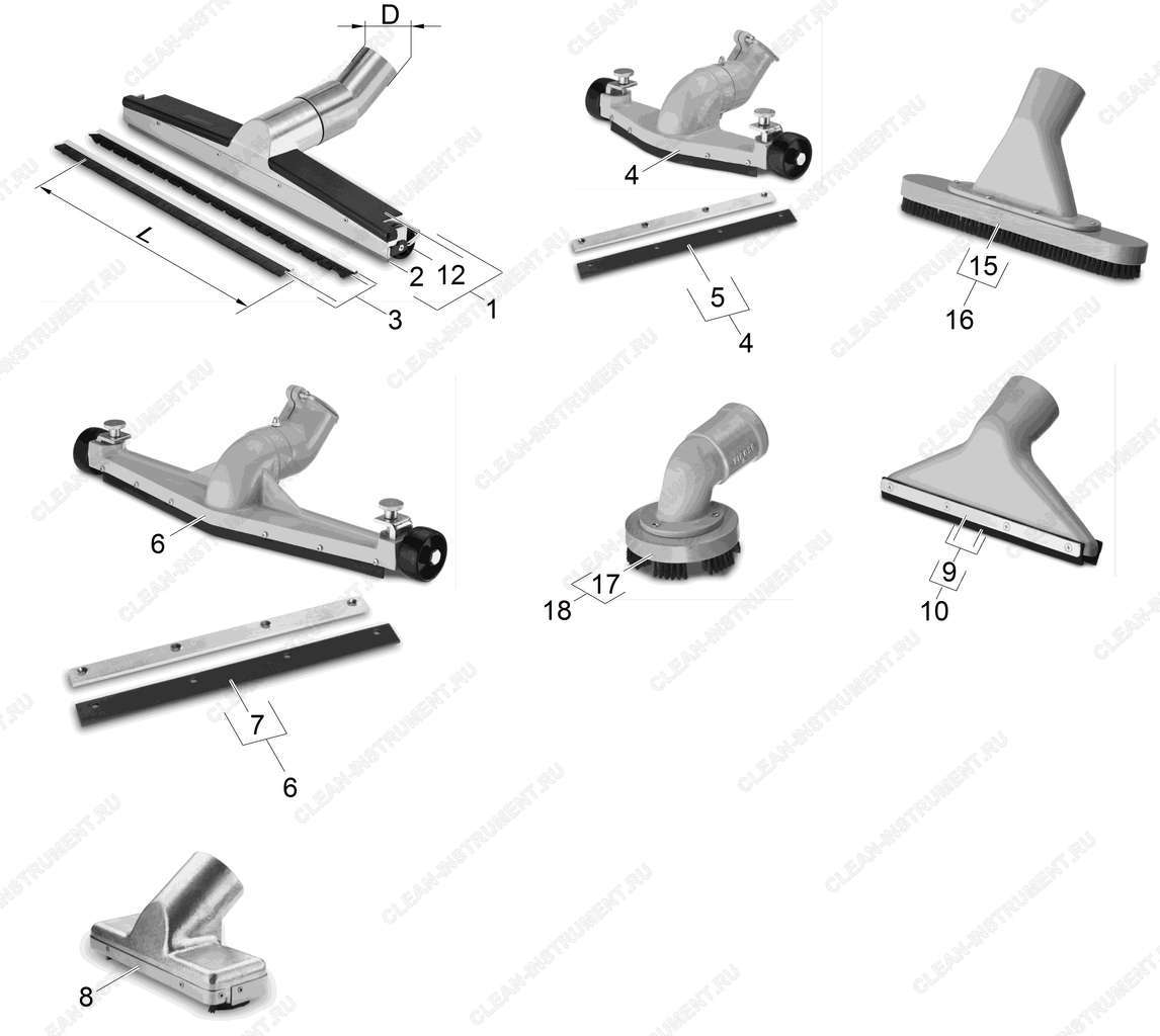 Форсунка для пола | Взрывобезопасный пылесос IV 60/30 M B1 (Z22) (1.573-551.0) Karcher - цена в Москве, купить оригинальные запчасти Керхер в интернет-магазине «Премиум инструмент»
