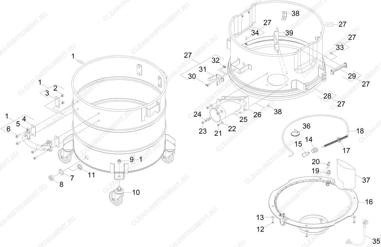 Емкость | Компактный пылесос IVC 60/24-2 Tact? (1.576-100.0) Karcher - цена в Москве, купить оригинальные запчасти Керхер в интернет-магазине «Премиум инструмент»