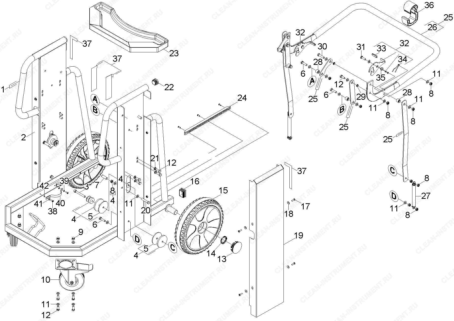 Рамка | Взрывобезопасный пылесос IVC 60/30 Ap M Z22 (1.576-106.0) Karcher - цена в Москве, купить оригинальные запчасти Керхер в интернет-магазине «Премиум инструмент»