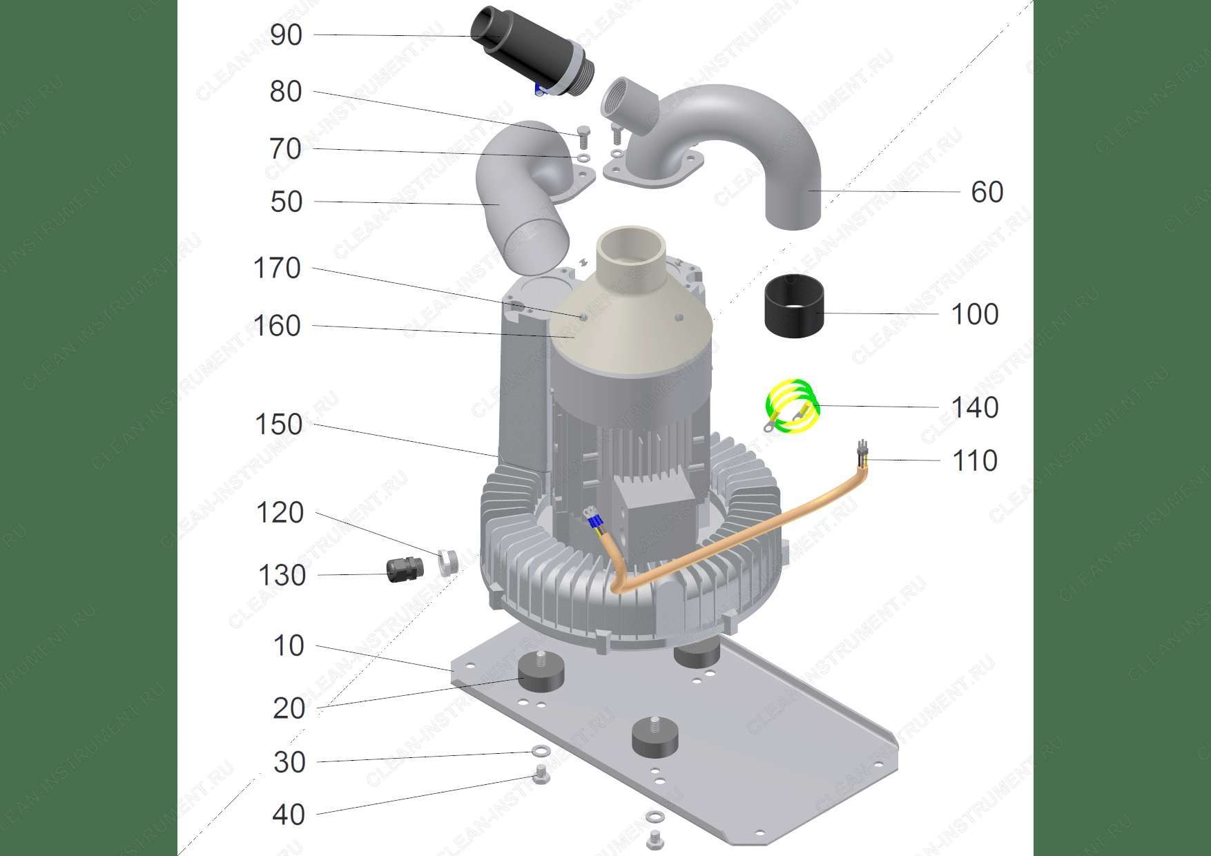 Уплотнитель обходного канала блок 1,5kW (9.986-554.0) | Промышленный пылесос IVR 40/15 Pf (Средний класс) (9.986-066.0) Karcher - цена в Москве, купить оригинальные запчасти Керхер в интернет-магазине «Премиум инструмент»