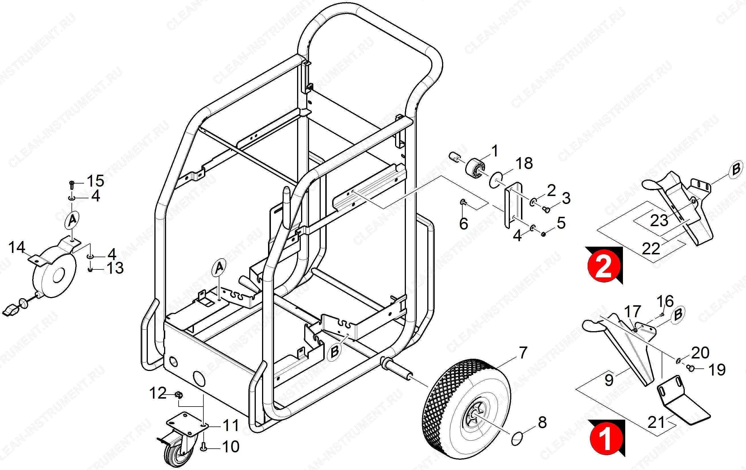 Рамка | Аппарат для чистки сухим льдом IB 15/120 (1.574-104.0) Karcher - цена в Москве, купить оригинальные запчасти Керхер в интернет-магазине «Премиум инструмент»