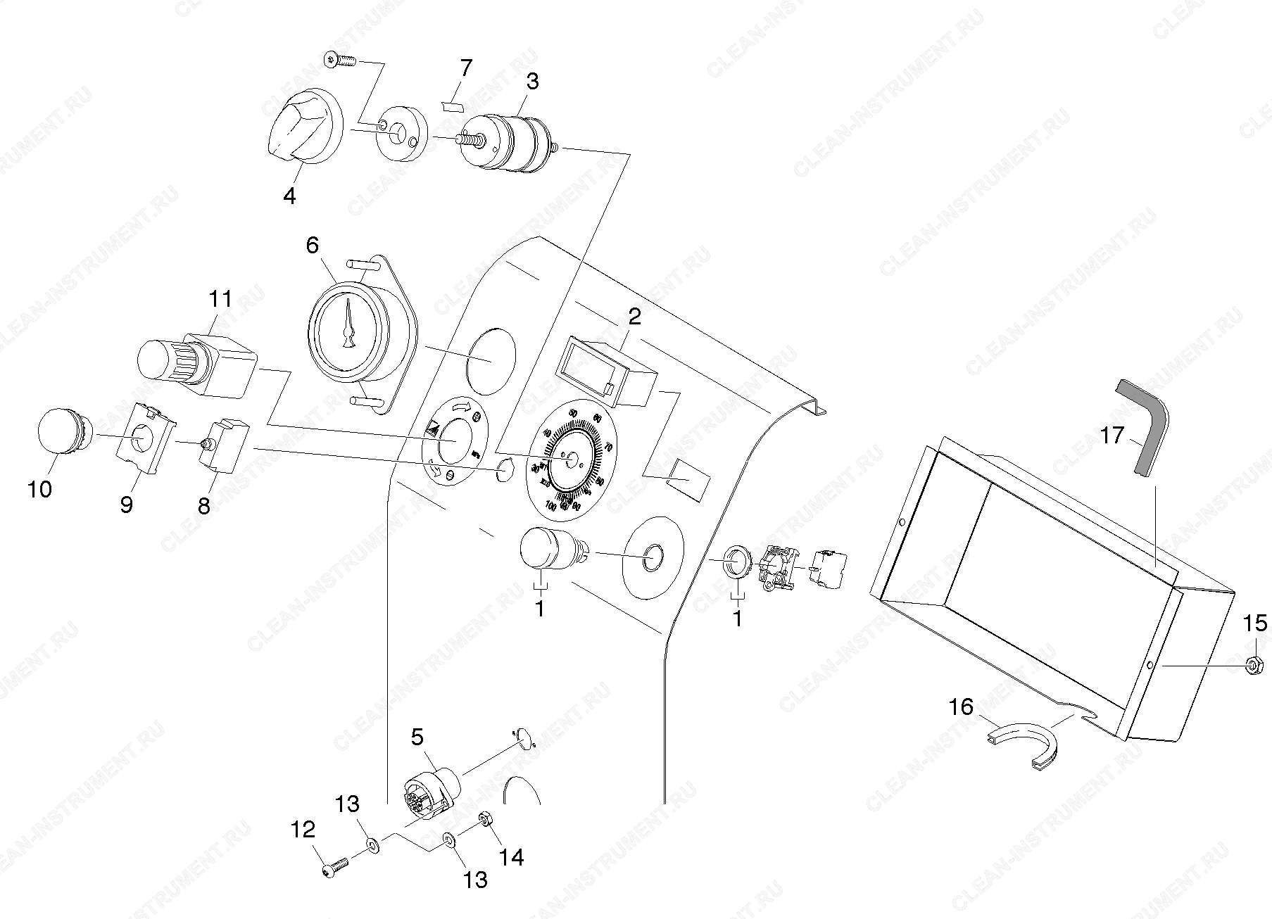 Панель управления | Аппарат для чистки сухим льдом IB 15/80 (1.574-100.0) Karcher - цена в Москве, купить оригинальные запчасти Керхер в интернет-магазине «Премиум инструмент»
