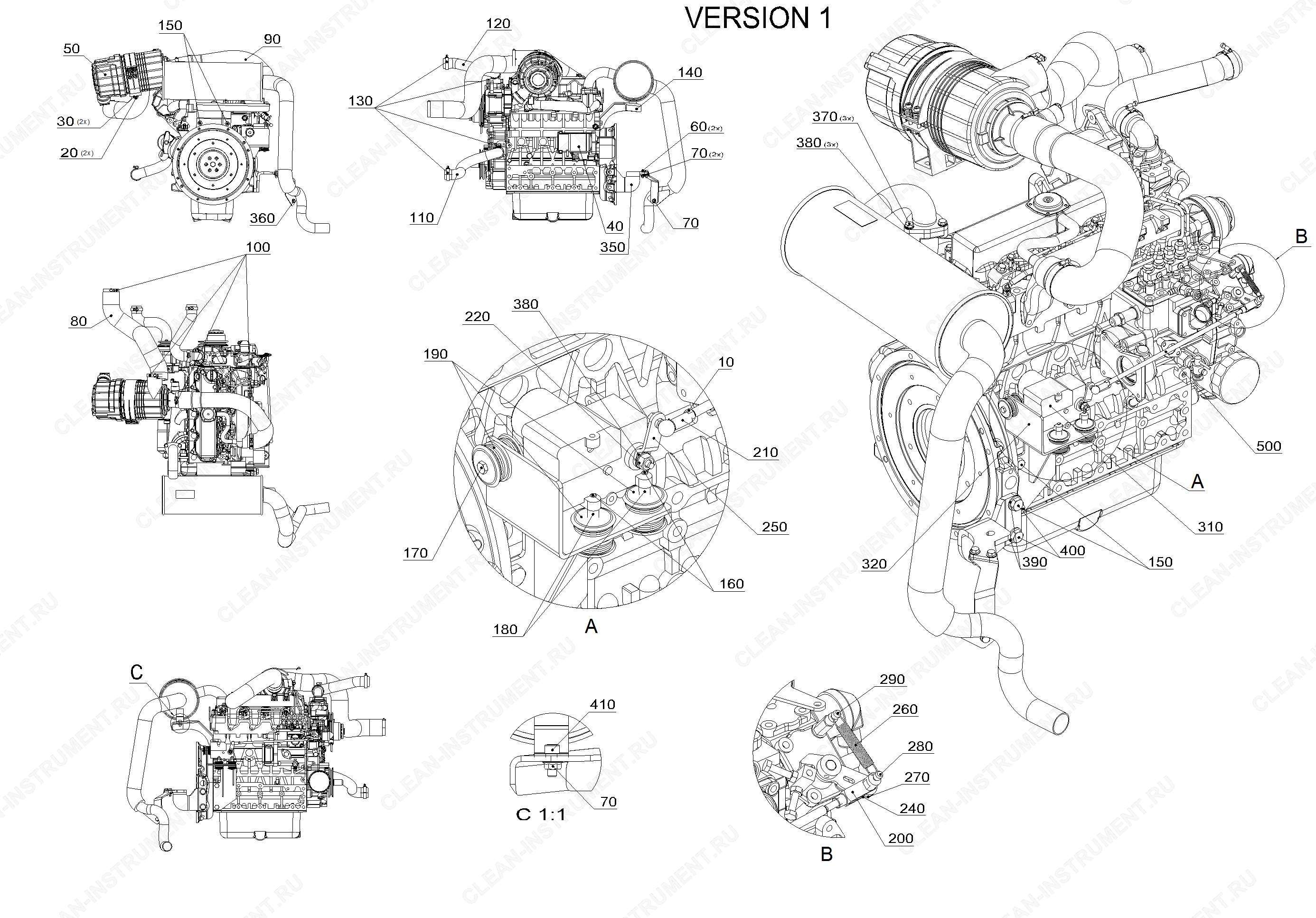 Мотор Kubota V2403 DI (2.851-966.7) | Коммунальная подметальная машина MC 130 (1.442-230.2) Karcher - цена в Москве, купить оригинальные запчасти Керхер в интернет-магазине «Премиум инструмент»
