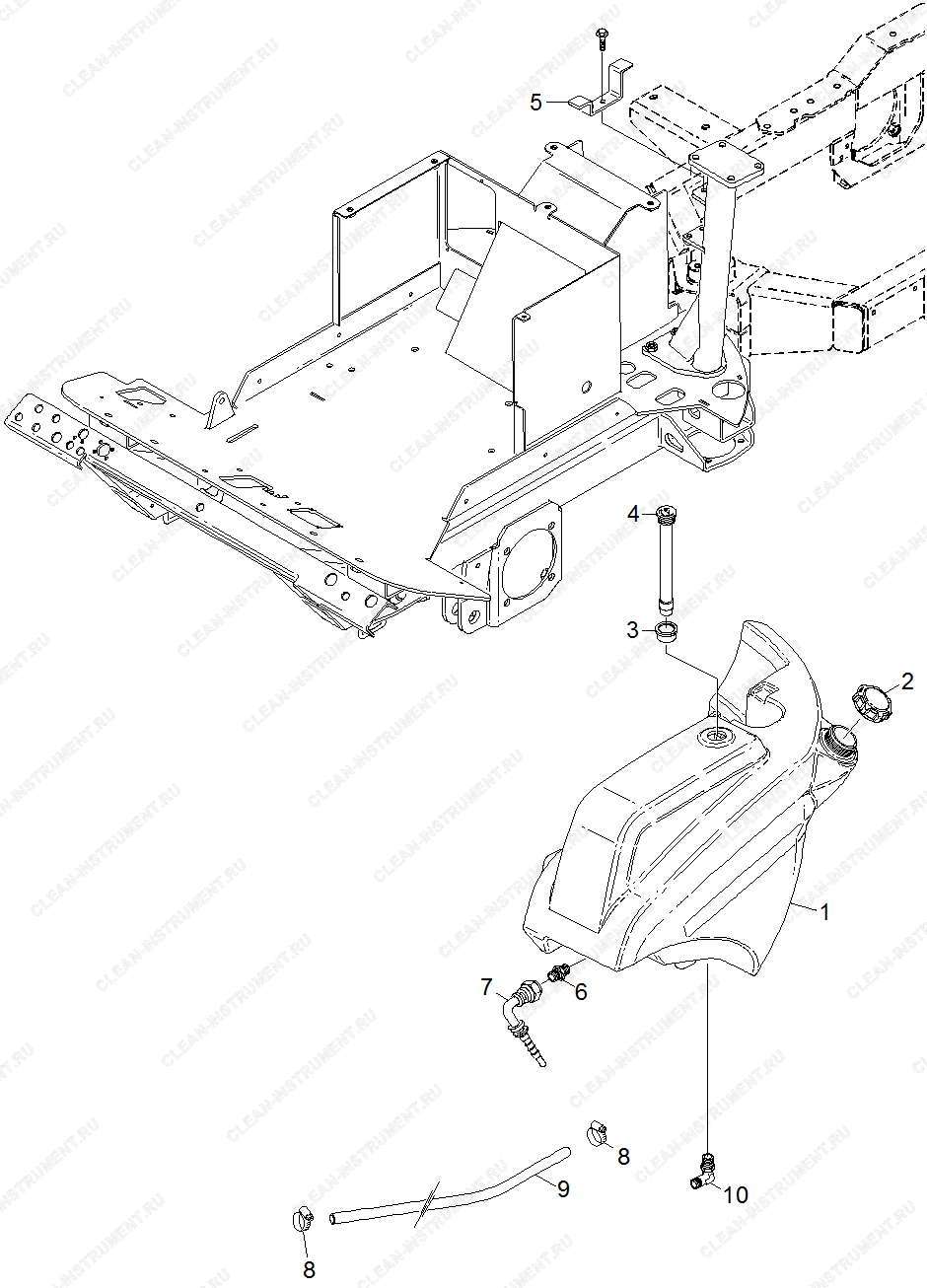 Бак | Коммунальная машина MIC 26 C (1.442-212.2) Karcher - цена в Москве, купить оригинальные запчасти Керхер в интернет-магазине «Премиум инструмент»