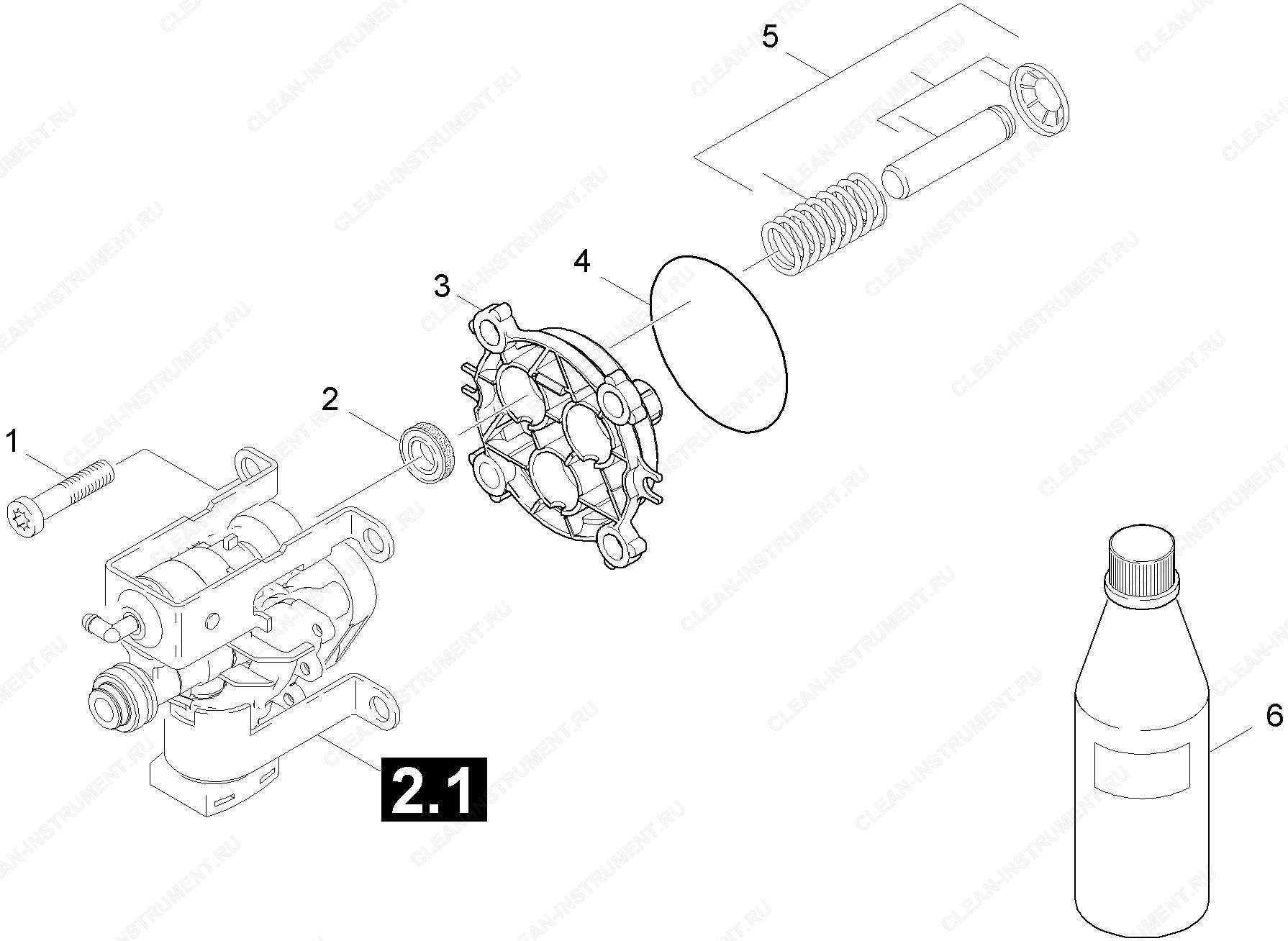 Прямолинейная направляющая | Мойка высокого давления K 2 Basic (1.673-155.0) Karcher - цена в Москве, купить оригинальные запчасти Керхер в интернет-магазине «Премиум инструмент»