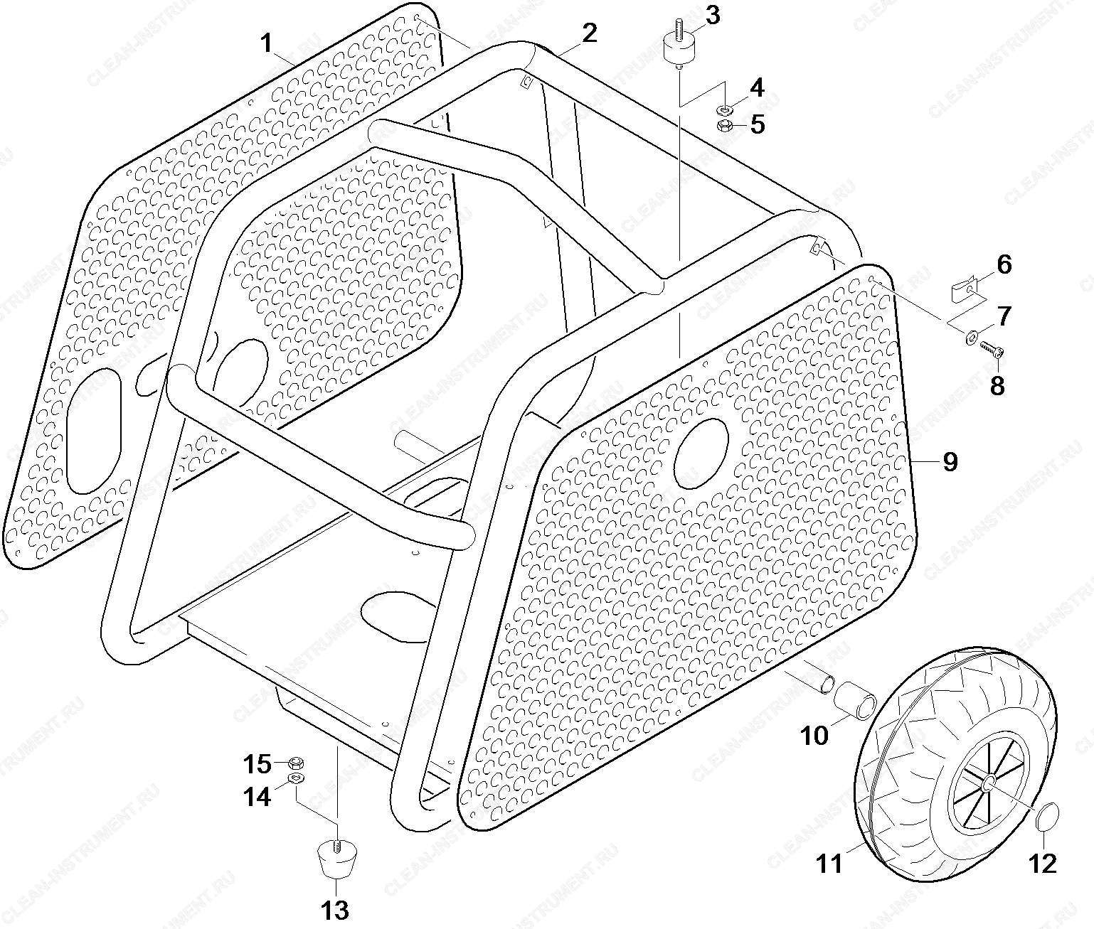 Рамка | Аппарат высокого давления HD 1040 B Cage (1.810-974.0) Karcher - цена в Москве, купить оригинальные запчасти Керхер в интернет-магазине «Премиум инструмент»