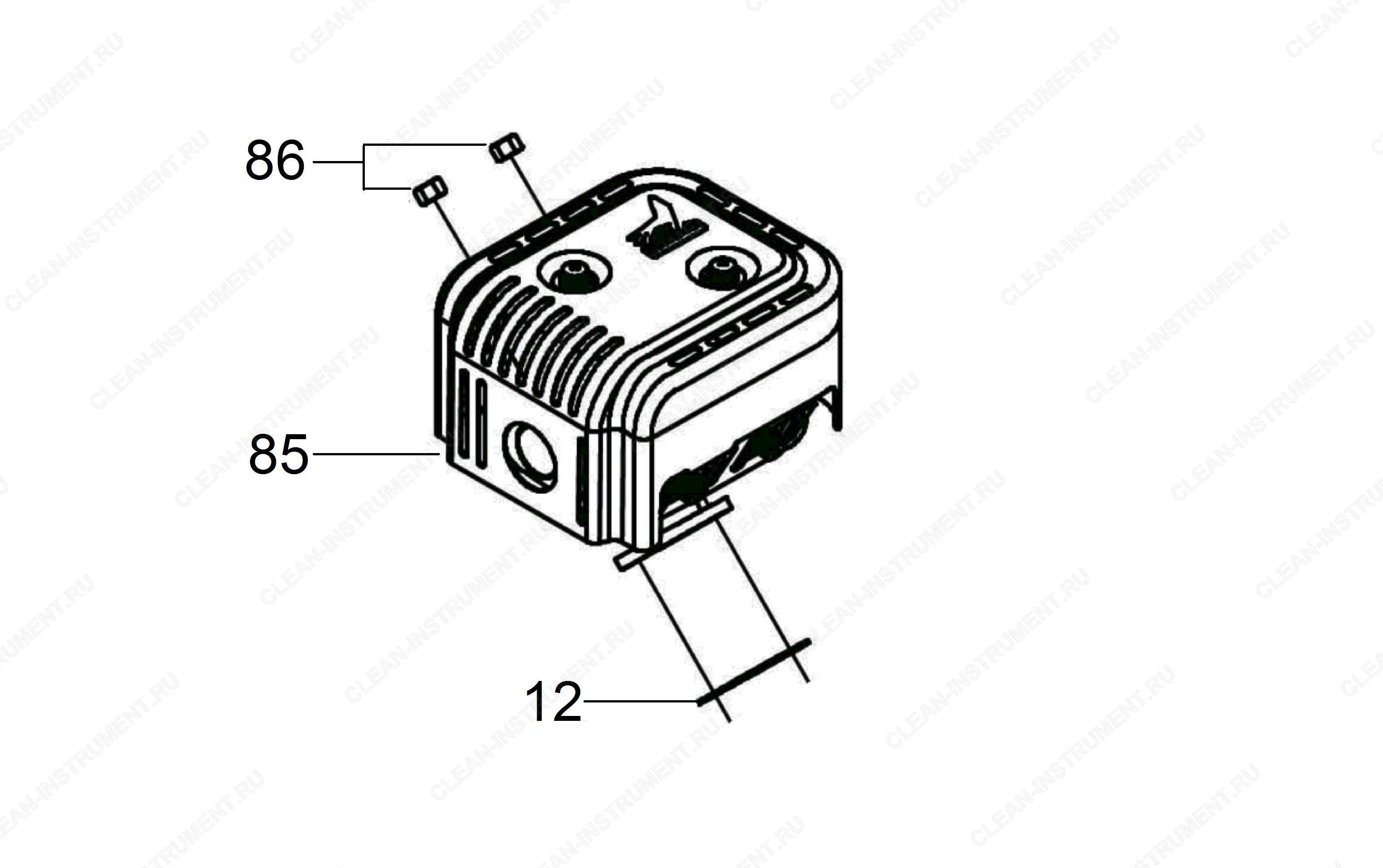 Глушитель шума | Аппарат высокого давления без подогрева воды HD 7/20 G (Двигатель внутреннего сгорания) (1.187-901.0) Karcher - цена в Москве, купить оригинальные запчасти Керхер в интернет-магазине «Премиум инструмент»