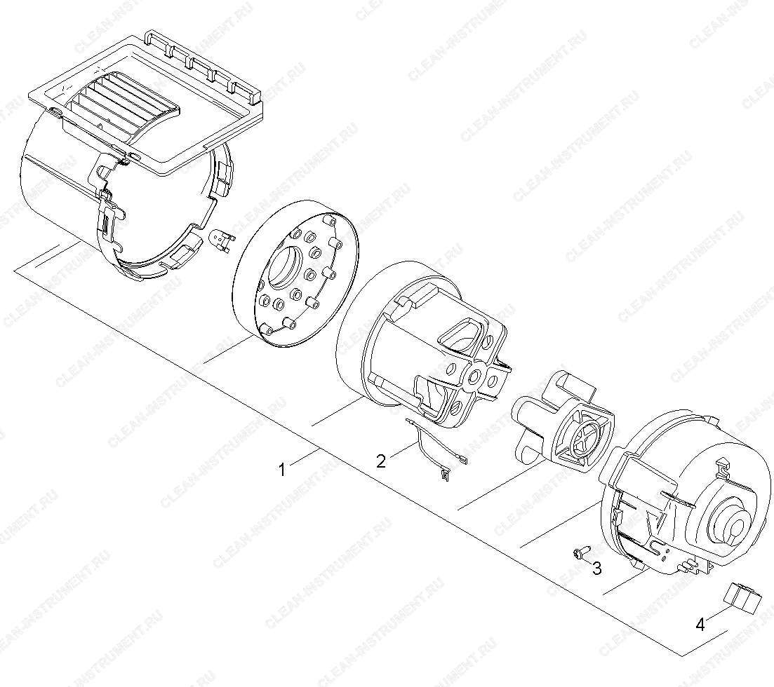 Всасывающая турбина | Вертикальный пылесос CV 48/2 Adv (1.057-321.0) Karcher - цена в Москве, купить оригинальные запчасти Керхер в интернет-магазине «Премиум инструмент»