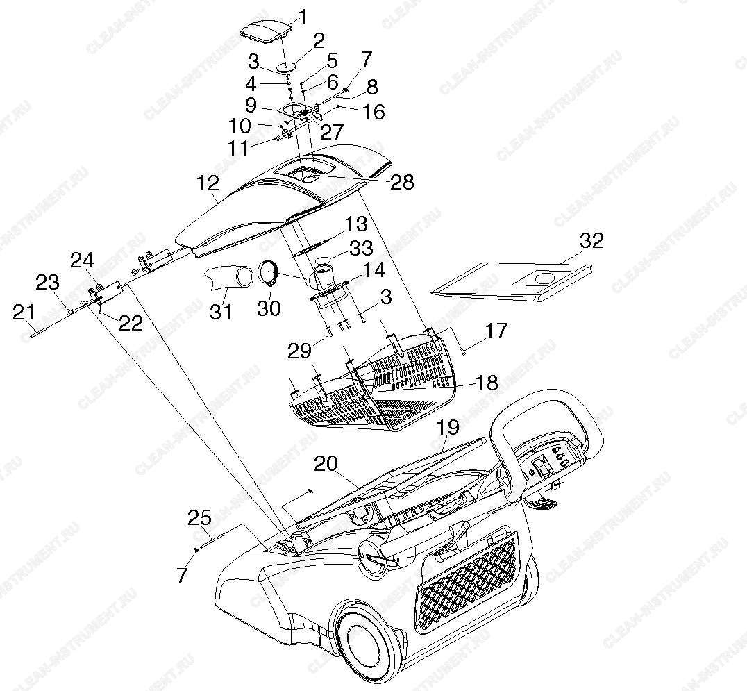 Крышка | Вертикальный пылесос CV 66/2 (1.012-585.0) Karcher - цена в Москве, купить оригинальные запчасти Керхер в интернет-магазине «Премиум инструмент»