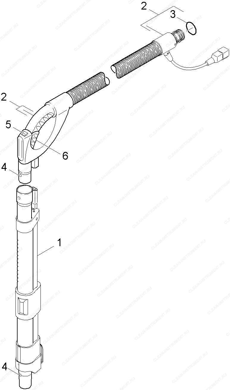 Всасывающее устройство | Пылесос сухой уборки T 15/1 HEPA + ESB 28 (1.355-242.0) Karcher - цена в Москве, купить оригинальные запчасти Керхер в интернет-магазине «Премиум инструмент»