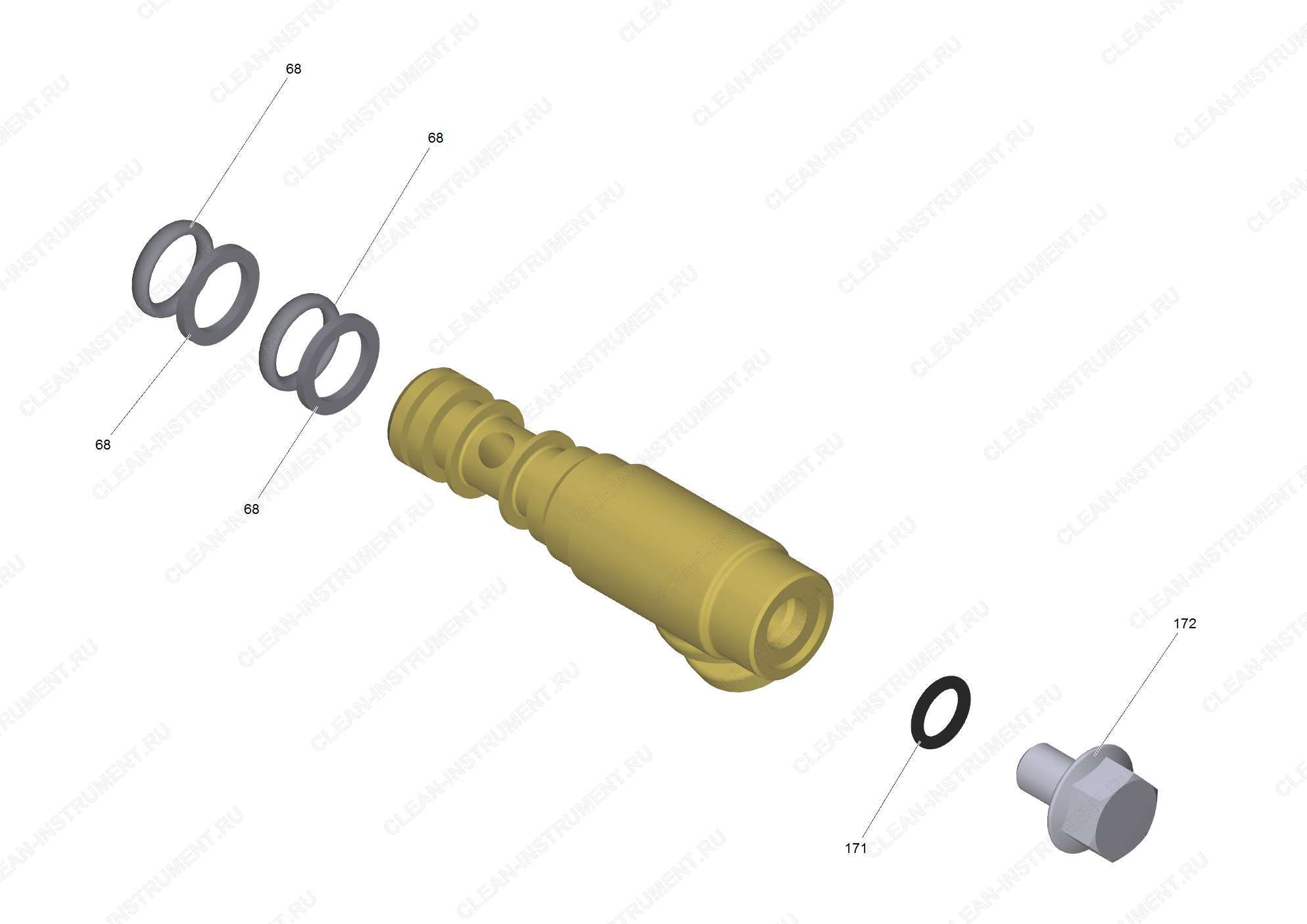 Полый вал комплектный (4.776-001.0) | Аппарат высокого давления K 5 Premium Offroad (1.181-322.0) Karcher - цена в Москве, купить оригинальные запчасти Керхер в интернет-магазине «Премиум инструмент»