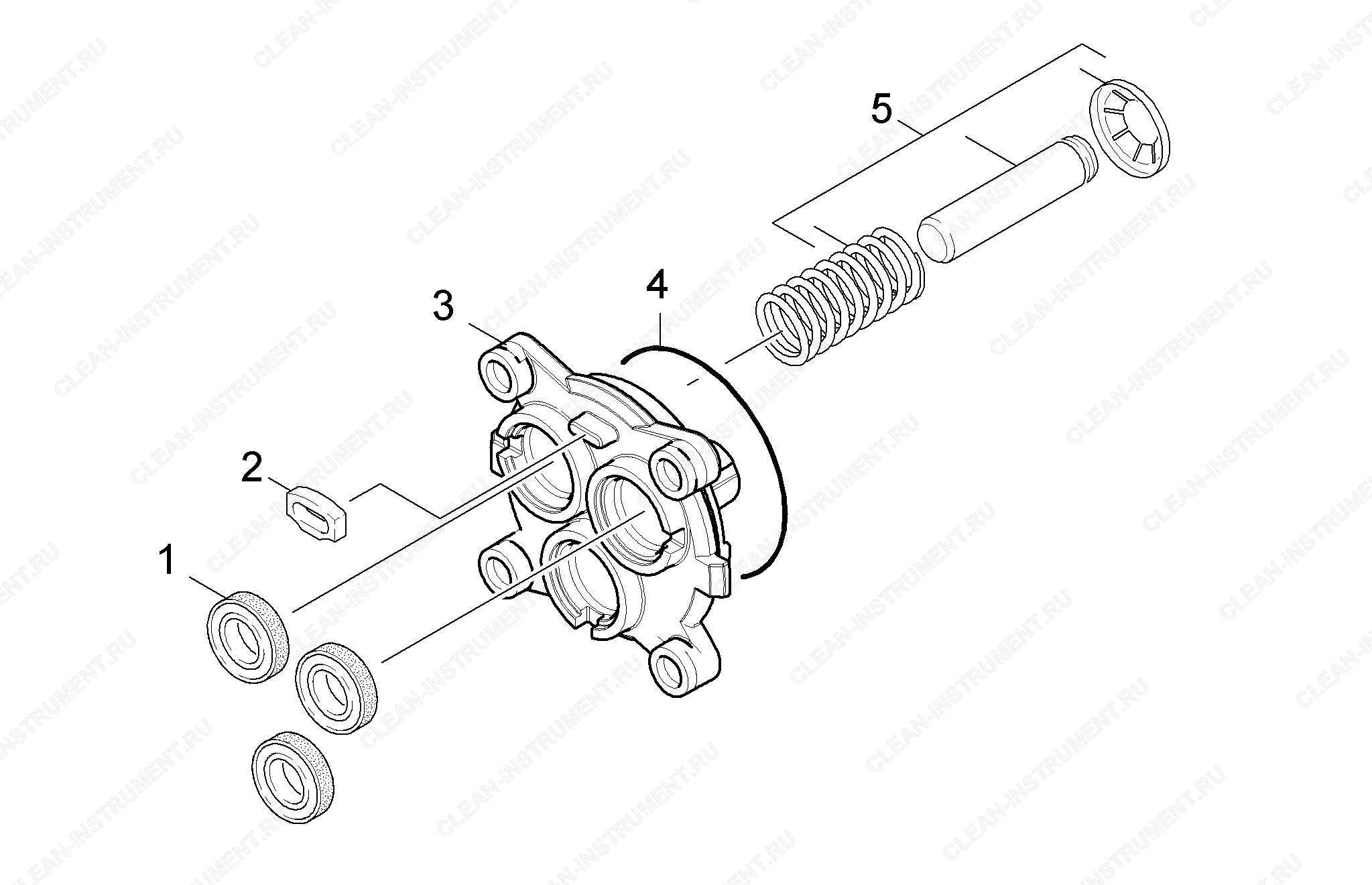 Прямолинейная направляющая | Мойка высокого давления K 5 Compact (1.630-720.0) Karcher - цена в Москве, купить оригинальные запчасти Керхер в интернет-магазине «Премиум инструмент»