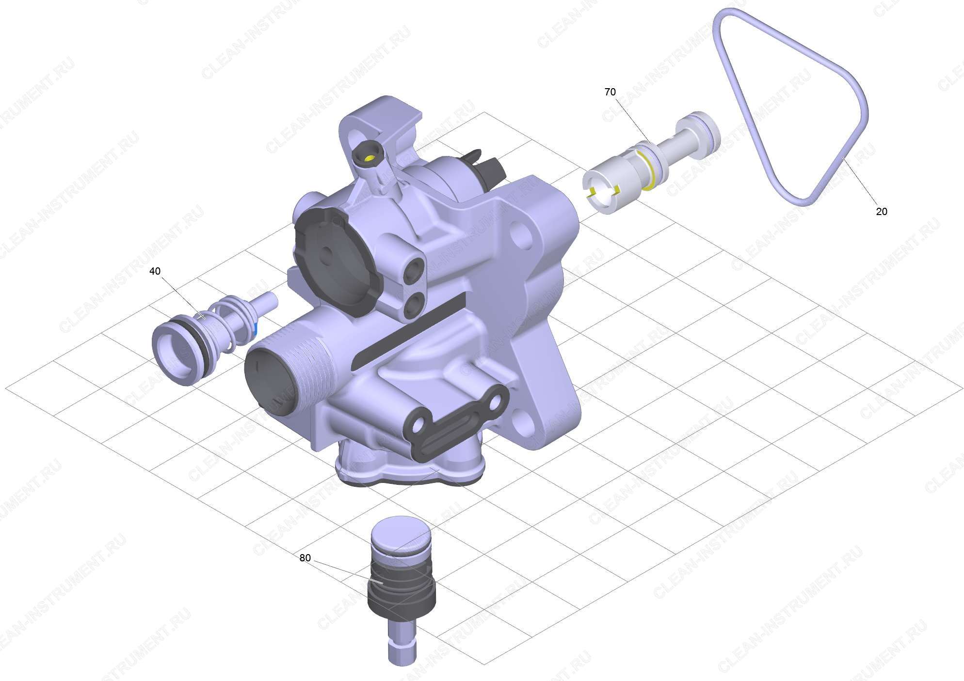 Spare part set control head (9.002-463.0) | Мойка высокого давления K 5 Premium Full Control Plus (1.324-630.0) Karcher - цена в Москве, купить оригинальные запчасти Керхер в интернет-магазине «Премиум инструмент»