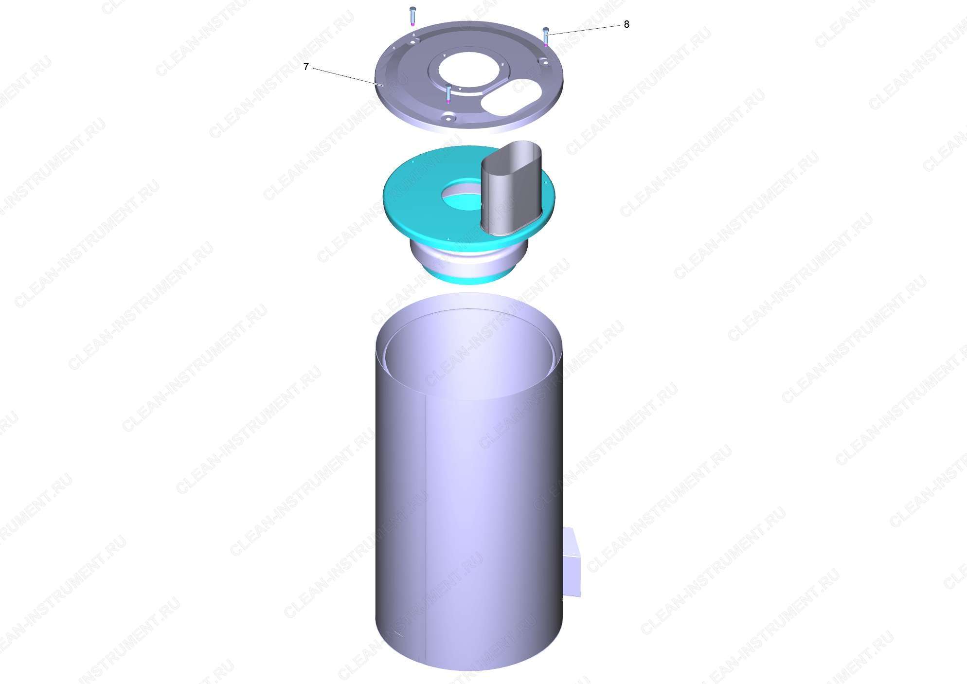 Корпус в комплекте (4.652-150.0) | Аппарат высокого давления HDS 6/14-4 C (1.170-210.0) Karcher - цена в Москве, купить оригинальные запчасти Керхер в интернет-магазине «Премиум инструмент»