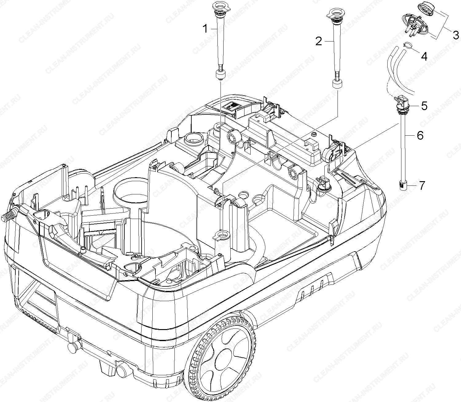 Индикатор уровня | Аппарат высокого давления с подогревом воды HDS 5/12 C (Компакт класс) (1.272-900.0) Karcher - цена в Москве, купить оригинальные запчасти Керхер в интернет-магазине «Премиум инструмент»
