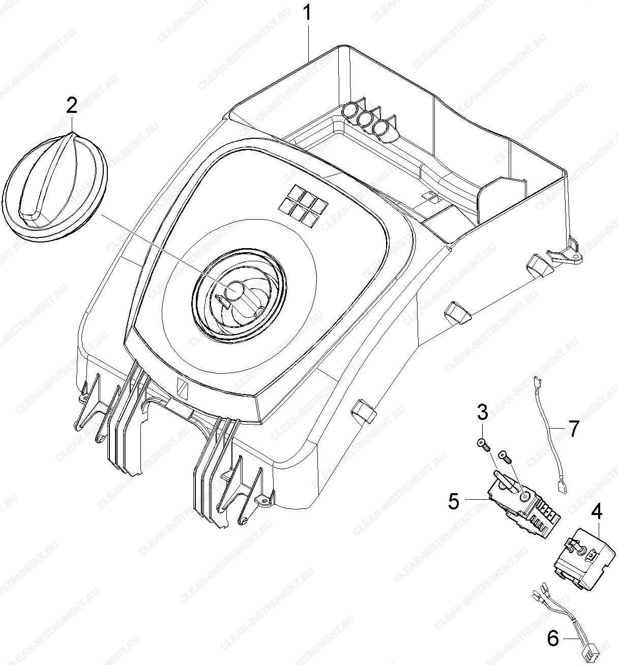 Панель инструментов | Аппарат высокого давления HDS 6/14-4 CX (1.170-220.0) Karcher - цена в Москве, купить оригинальные запчасти Керхер в интернет-магазине «Премиум инструмент»